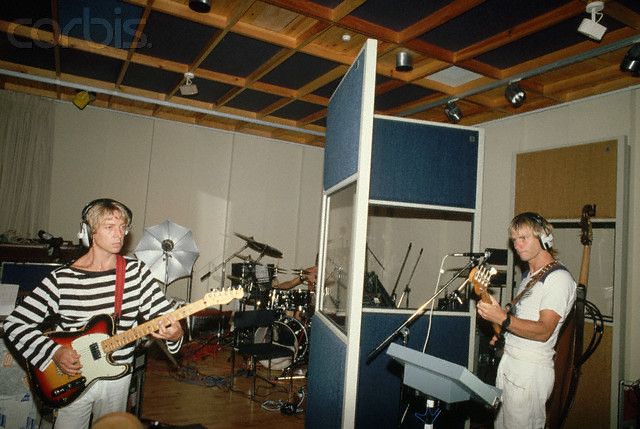 The Police recording at AIR Studios Montserrat in the early 1980s