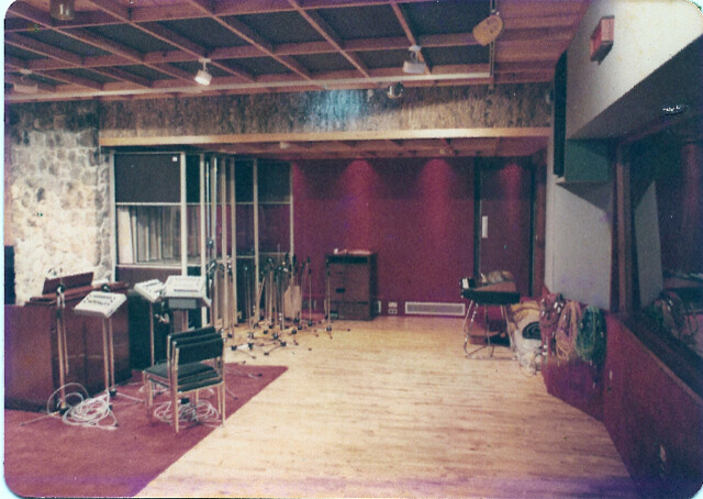 A view of the live room in the original AIR Studios Montserrat